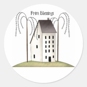 Sticker Rond Bénédiction-Autocollants tirés à quatre éping