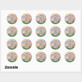 Sticker Rond Bénédiction d'ange (Feuille)