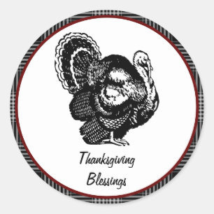 Sticker Rond Bénédictions de Thanksgiving