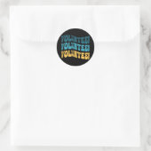 Sticker Rond Bénévole rétro (Sac)