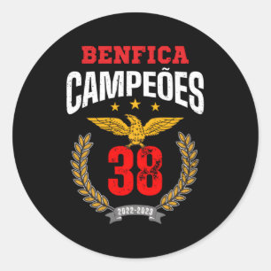 Sticker Rond Benfica Campeao 38 Portugal