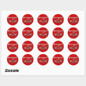 Sticker Rond Bengale Chat Maman cadeaux (Feuille)