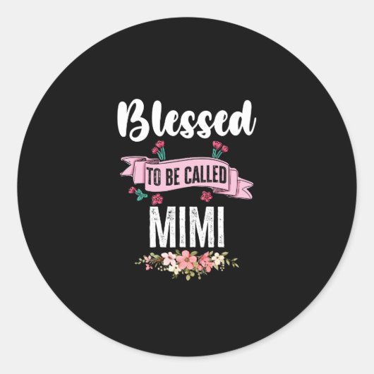 Sticker Rond Béni D'Être Appelé Mimi (Devant)