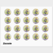 Sticker Rond Béni Iris (Feuille)