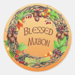 Sticker Rond Béni Mabon Wreath
