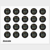 Sticker Rond Béni Par Dieu Pour 103 103E Py (Feuille)