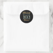Sticker Rond Béni Par Dieu Pour 103 103E Py (Sac)