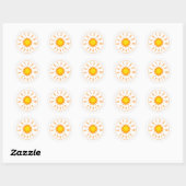 STICKER ROND BENIDORM ESPAGNE SOLEIL (Feuille)