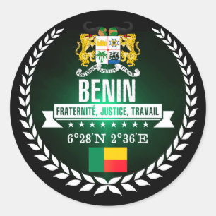 Sticker Rond Bénin