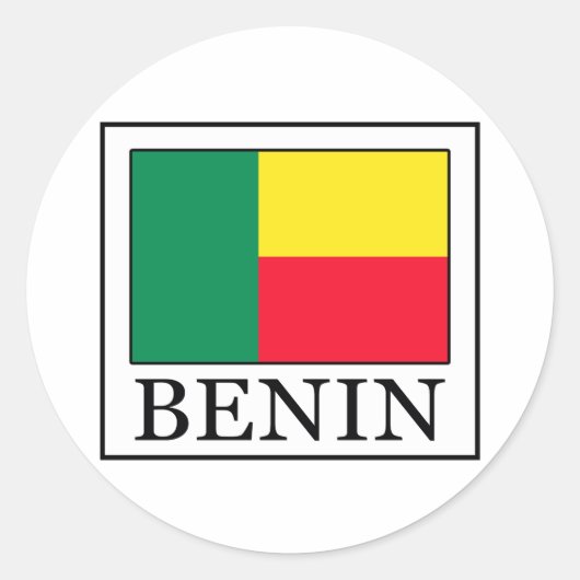 Sticker Rond Bénin (Devant)
