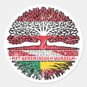 Sticker Rond Bénin Bénin Sapin autrichien