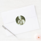 Sticker Rond Benjamin Franklin (Enveloppe)