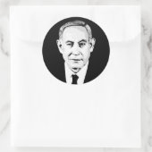 Sticker Rond Benjamin Netanyahu (Sac)