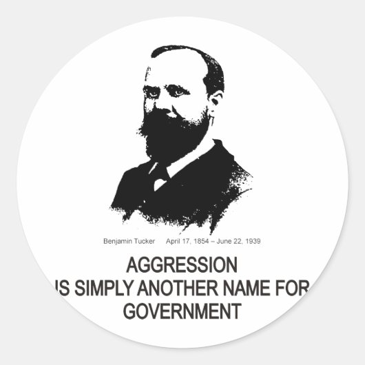 Sticker Rond Benjamin Tucker (Devant)