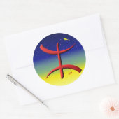 Sticker Rond berbere, kabyle (Enveloppe)