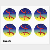 Sticker Rond berbere, kabyle (Feuille)