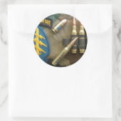 Sticker Rond Bérets verts des forces spéciales Viêt Nam (Sac)