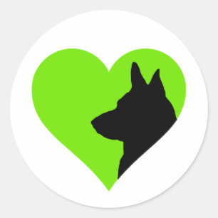 Sticker Rond Berger allemand