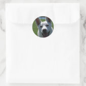 Sticker Rond Berger allemand blanc (Sac)
