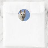 Sticker Rond Berger allemand blanc (Sac)