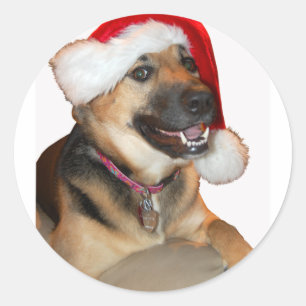 Sticker Rond Berger allemand de Noël