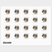 Sticker Rond Bergers allemands (Feuille)