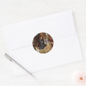 Sticker Rond Bergers et Anges L'Adorent (Enveloppe)