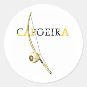 Sticker Rond Berimbau Capoeira (Devant)