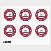 Sticker Rond Berkeley Californie (Feuille)