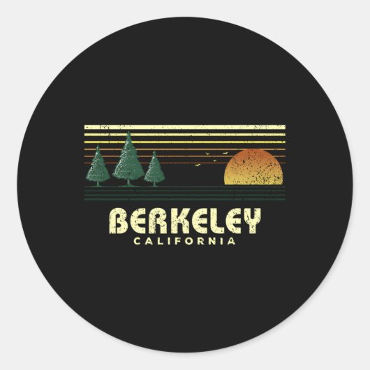Sticker Rond Berkeley Californie (Devant)