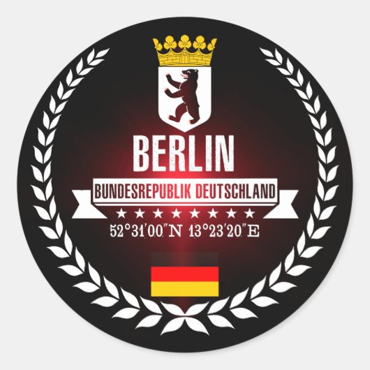 Sticker Rond Berlin (Devant)