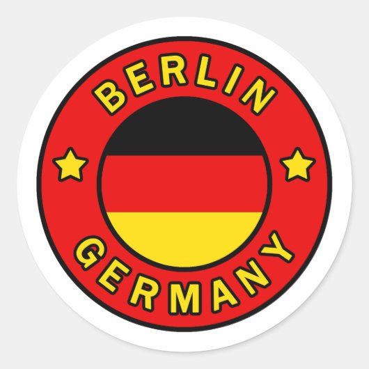 Sticker Rond Berlin Allemagne (Devant)