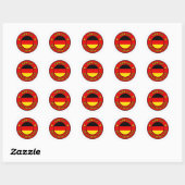 Sticker Rond Berlin Allemagne (Feuille)