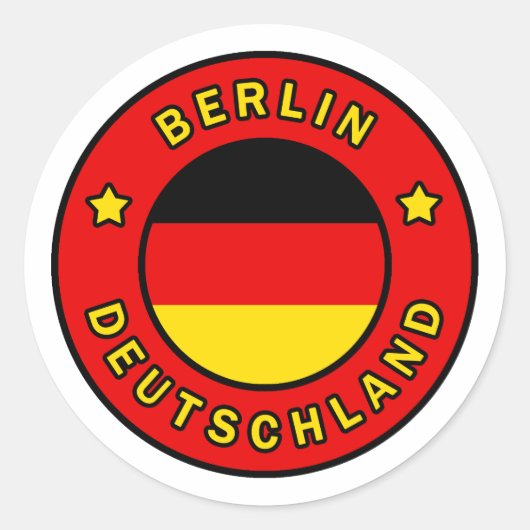 Sticker Rond Berlin Allemagne (Devant)