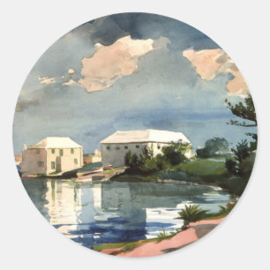 Sticker Rond Bermudes, salt Kettle,