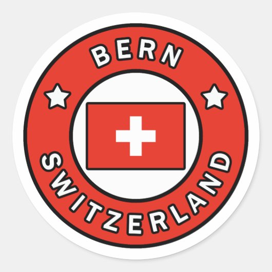 Sticker Rond Berne Suisse (Devant)