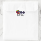 Sticker Rond Berry Cool Funny Fraise Blueberry Pun (Sac)