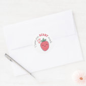 Sticker Rond Berry drôle Je t'aime (Enveloppe)
