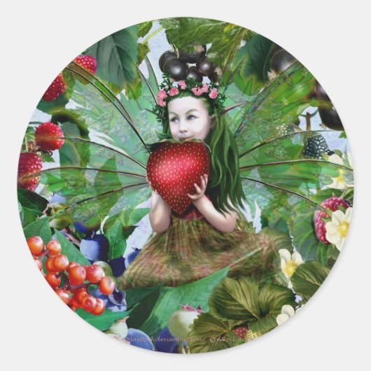 Sticker Rond Berry Fairy (Devant)