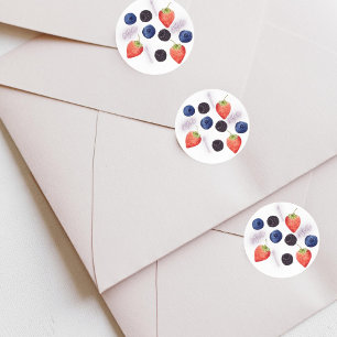 Sticker Rond Berry First   1er anniversaire   Berry mixte   MOT