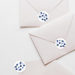 Sticker Rond Berry First   1er anniversaire   Blueberry   MOTIF