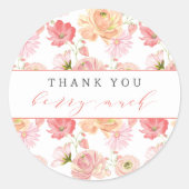 Sticker Rond Berry First Strawberry Merci d'été (Devant)