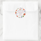 Sticker Rond Berry fraise Premier anniversaire (Sac)