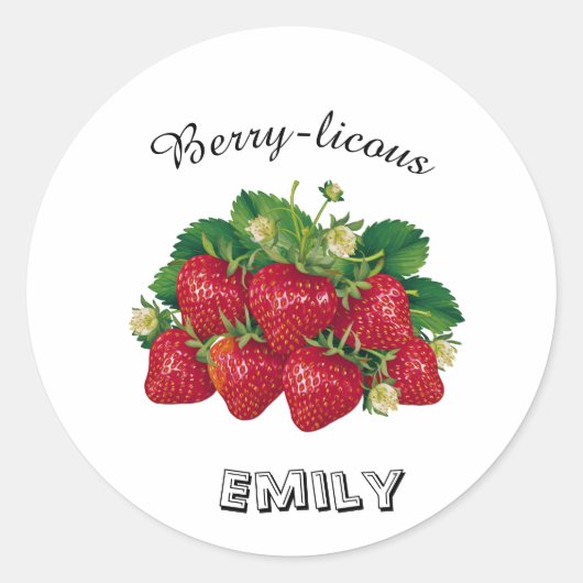 Sticker Rond Berry-licous (Devant)