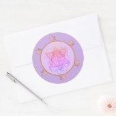 Sticker Rond Berry Magen David Star (Enveloppe)