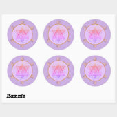 Sticker Rond Berry Magen David Star (Feuille)