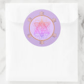 Sticker Rond Berry Magen David Star (Sac)