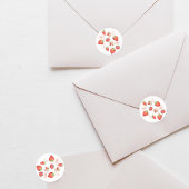 Sticker Rond Berry Premier Anniversaire de enfant | Framboise |