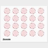 Sticker rond Berry Premier Anniversaire Étiquettes (Feuille)