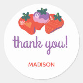 Sticker Rond Berry Special Strawberry Anniversaire - Blanc (Devant)